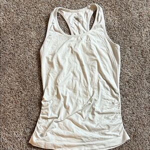 Athleta White Racerback Tank Top